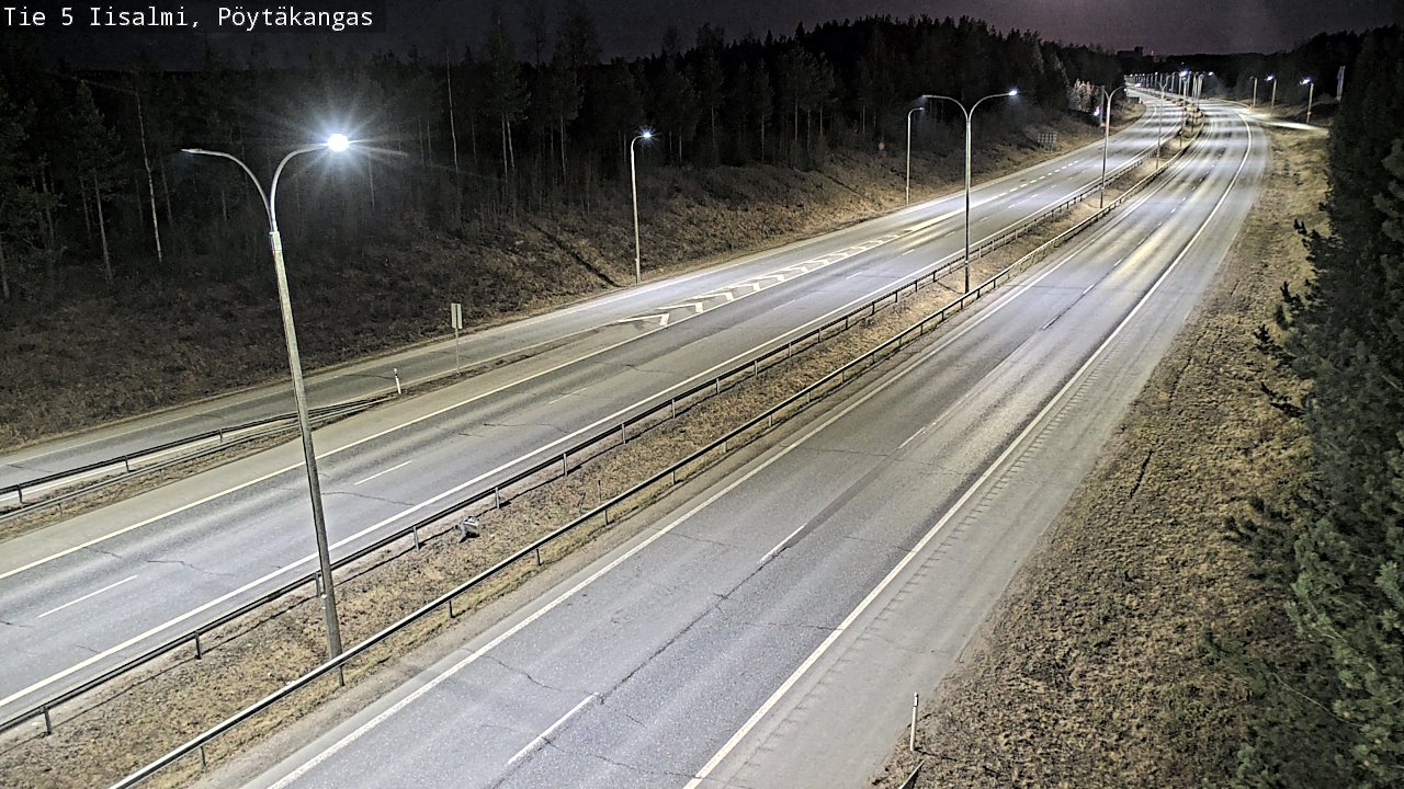 Weather Camera Image Väg 5 Idensalmi, Pöytäkangas, Iisalmi, Pohjois-Savo
