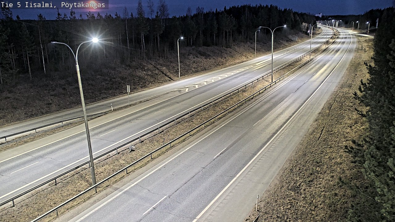 Weather Camera Image Väg 5 Idensalmi, Pöytäkangas, Iisalmi, Pohjois-Savo
