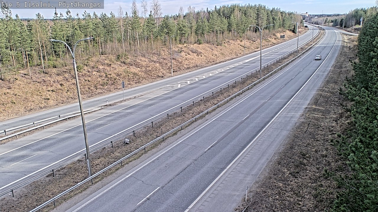 Weather Camera Image Väg 5 Idensalmi, Pöytäkangas, Iisalmi, Pohjois-Savo