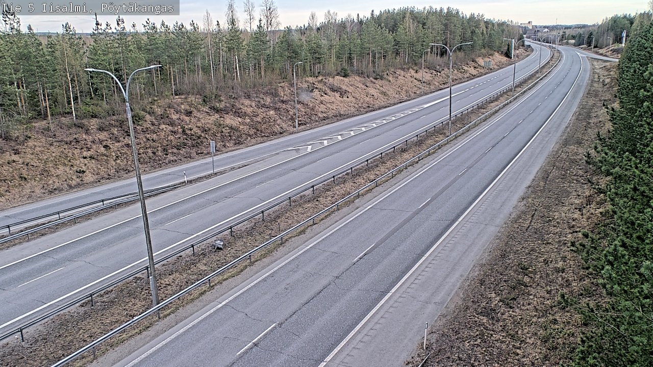 Weather Camera Image Väg 5 Idensalmi, Pöytäkangas, Iisalmi, Pohjois-Savo