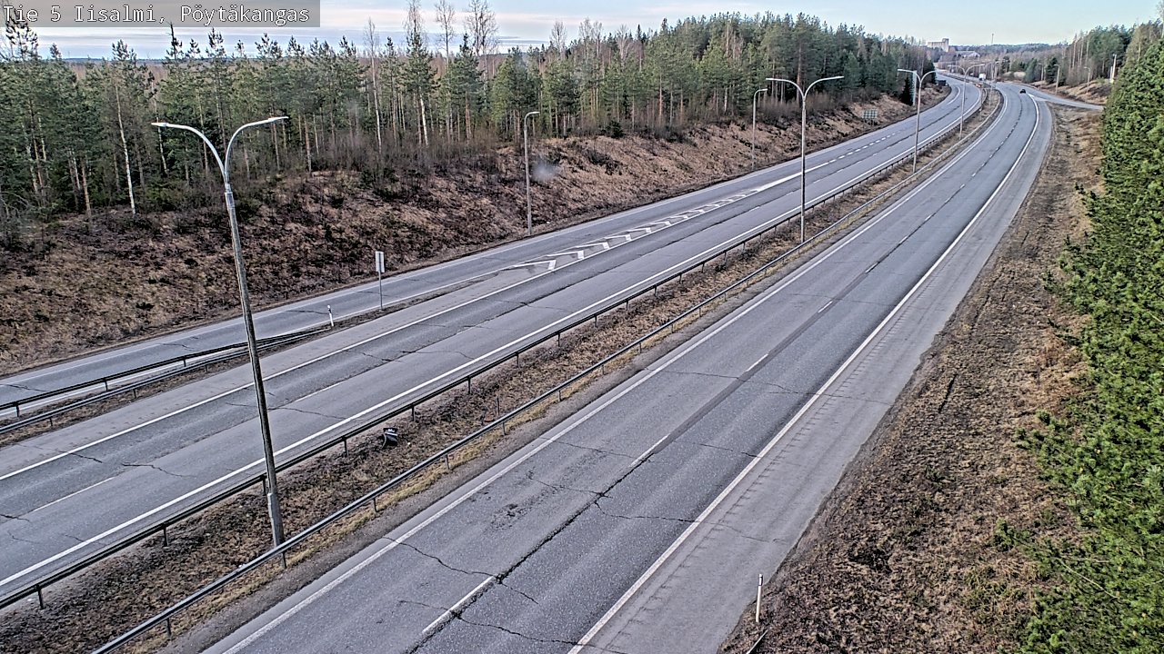 Weather Camera Image Väg 5 Idensalmi, Pöytäkangas, Iisalmi, Pohjois-Savo