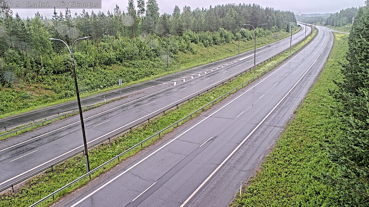 Weather Camera Image Road 5 Iisalmi, Pöytäkangas, Iisalmi, Pohjois-Savo