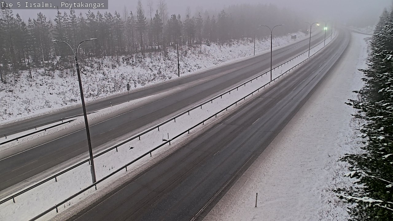 Weather Camera Image Road 5 Iisalmi, Pöytäkangas, Iisalmi, Pohjois-Savo