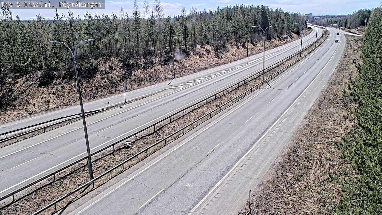 Weather Camera Image Väg 5 Idensalmi, Pöytäkangas, Iisalmi, Pohjois-Savo