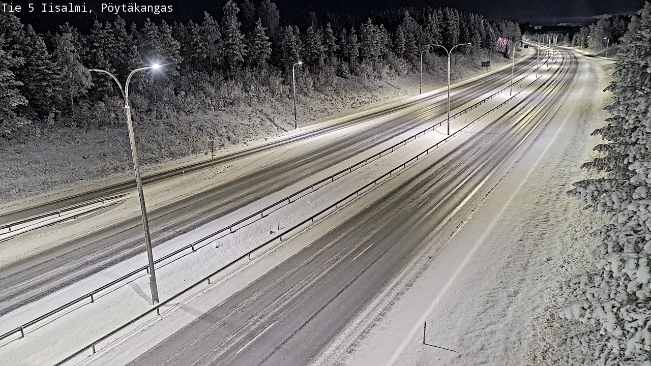 Weather Camera Image Road 5 Iisalmi, Pöytäkangas, Iisalmi, Pohjois-Savo