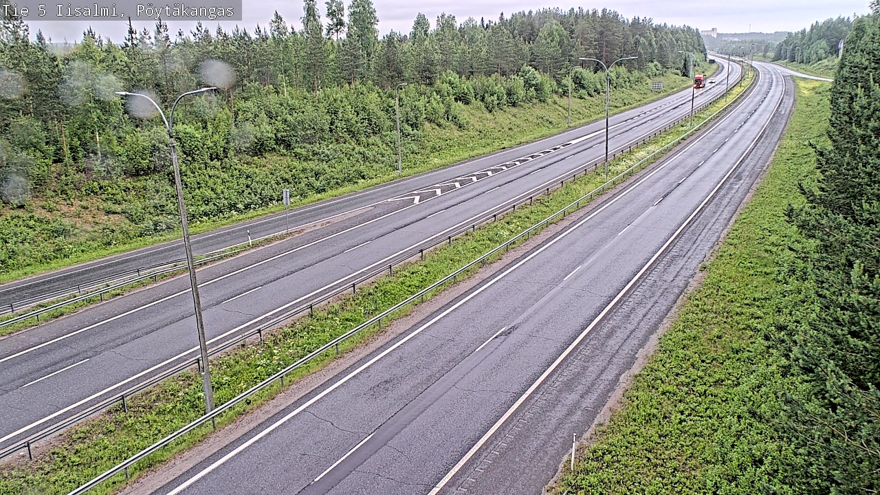 Weather Camera Image Road 5 Iisalmi, Pöytäkangas, Iisalmi, Pohjois-Savo