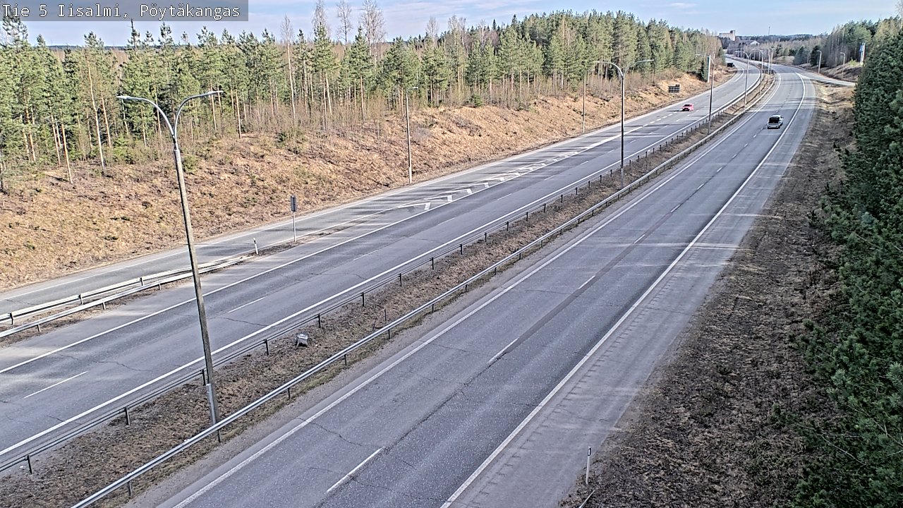 Weather Camera Image Väg 5 Idensalmi, Pöytäkangas, Iisalmi, Pohjois-Savo