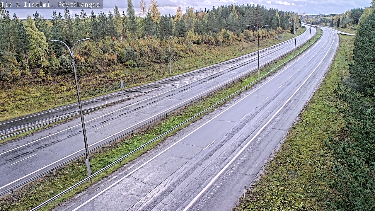 Weather Camera Image Road 5 Iisalmi, Pöytäkangas, Iisalmi, Pohjois-Savo