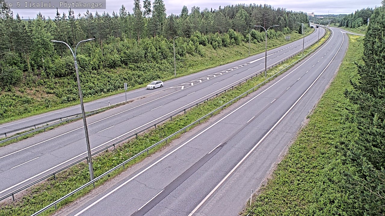 Weather Camera Image Road 5 Iisalmi, Pöytäkangas, Iisalmi, Pohjois-Savo