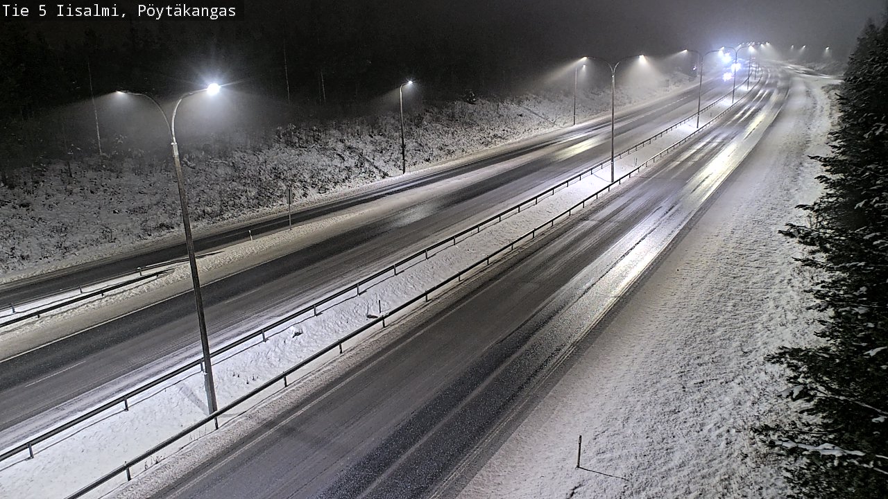 Weather Camera Image Road 5 Iisalmi, Pöytäkangas, Iisalmi, Pohjois-Savo