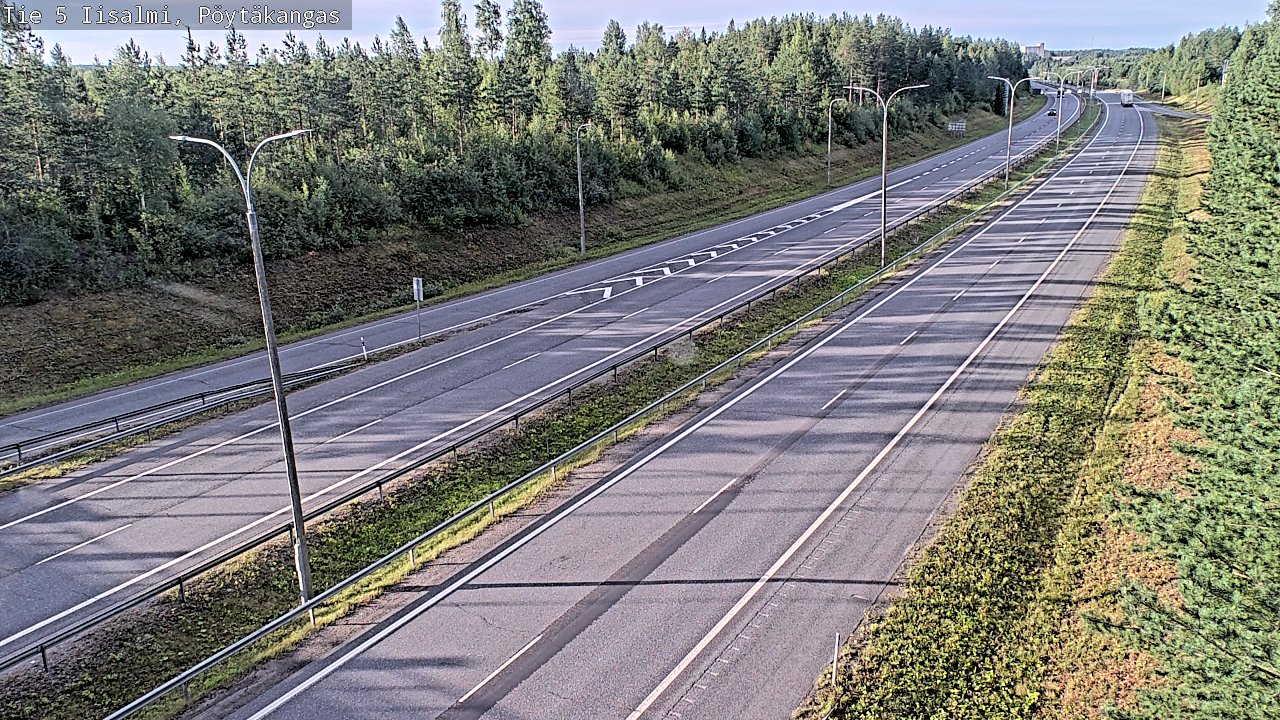 Weather Camera Image Väg 5 Idensalmi, Pöytäkangas, Iisalmi, Pohjois-Savo