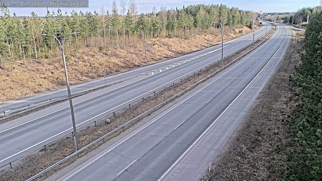 Weather Camera Image Väg 5 Idensalmi, Pöytäkangas, Iisalmi, Pohjois-Savo