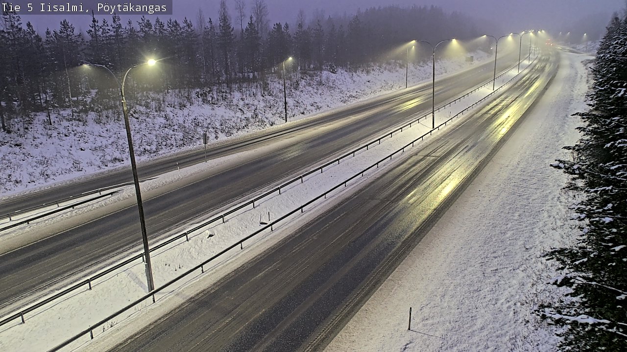 Weather Camera Image Road 5 Iisalmi, Pöytäkangas, Iisalmi, Pohjois-Savo