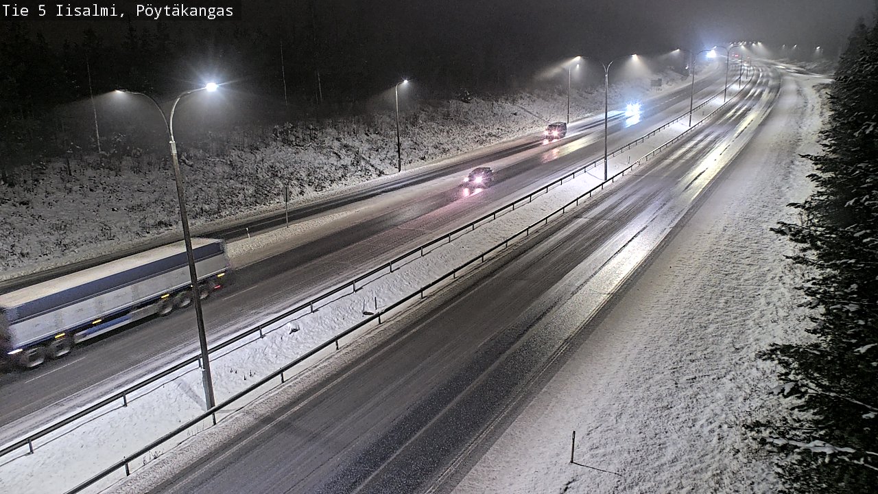 Weather Camera Image Road 5 Iisalmi, Pöytäkangas, Iisalmi, Pohjois-Savo