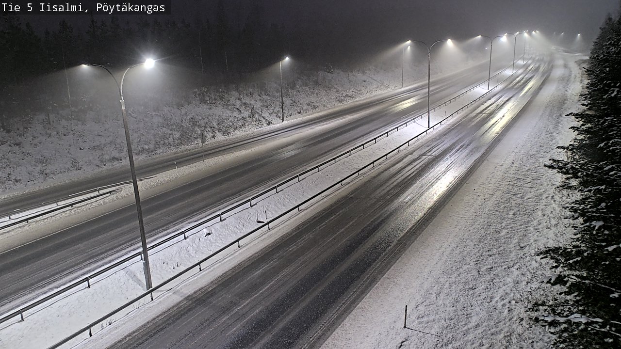 Weather Camera Image Road 5 Iisalmi, Pöytäkangas, Iisalmi, Pohjois-Savo
