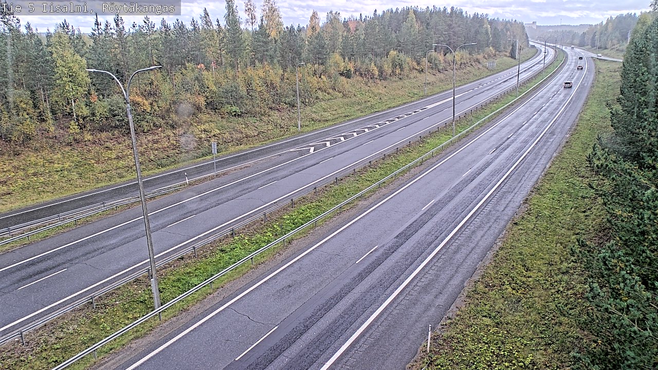 Weather Camera Image Road 5 Iisalmi, Pöytäkangas, Iisalmi, Pohjois-Savo
