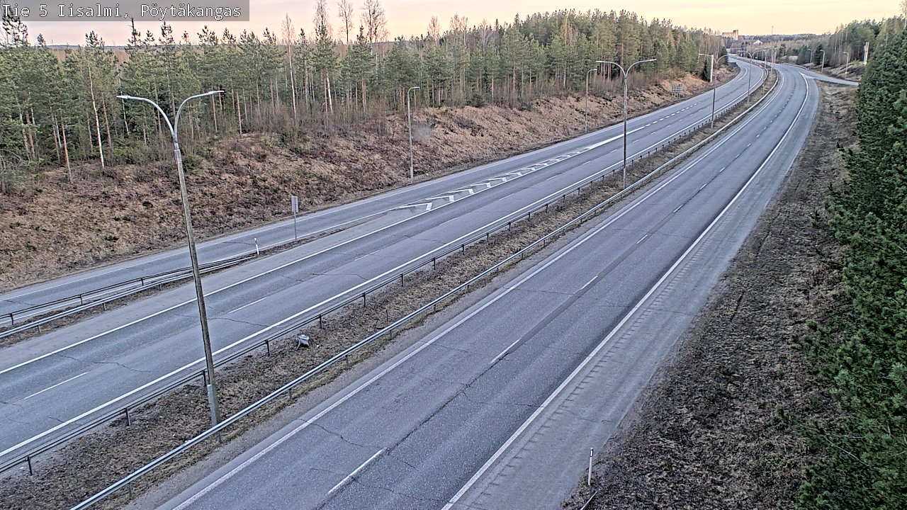 Weather Camera Image Väg 5 Idensalmi, Pöytäkangas, Iisalmi, Pohjois-Savo