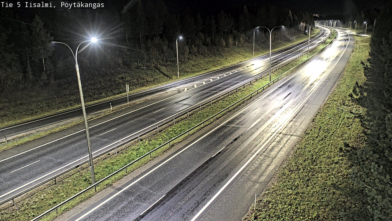Weather Camera Image Road 5 Iisalmi, Pöytäkangas, Iisalmi, Pohjois-Savo