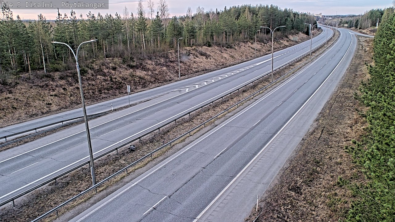 Weather Camera Image Road 5 Iisalmi, Pöytäkangas, Iisalmi, Pohjois-Savo