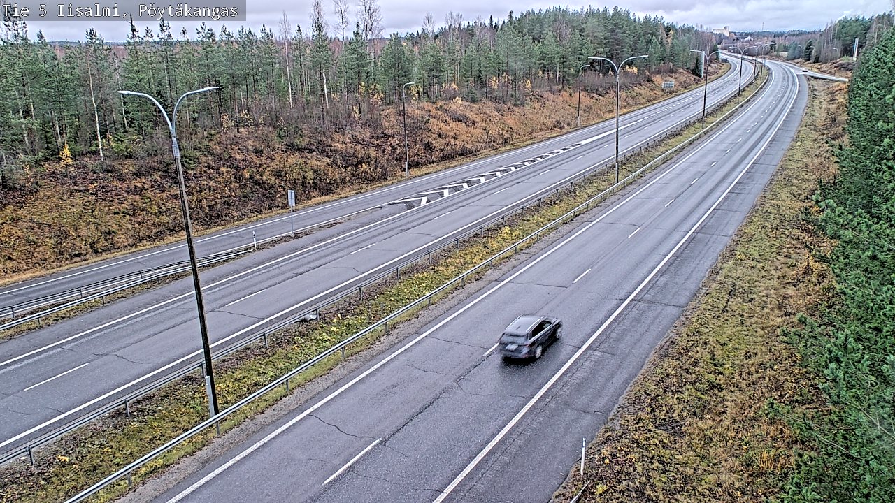 Weather Camera Image Väg 5 Idensalmi, Pöytäkangas, Iisalmi, Pohjois-Savo