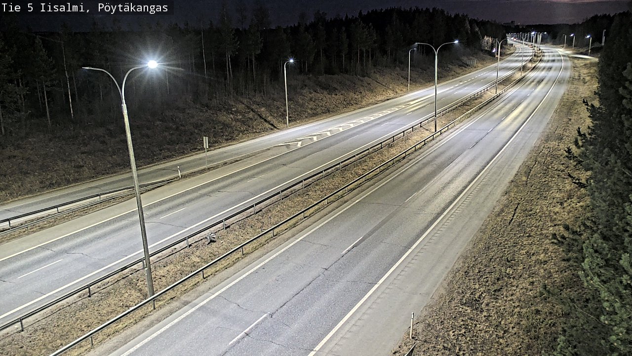 Weather Camera Image Väg 5 Idensalmi, Pöytäkangas, Iisalmi, Pohjois-Savo