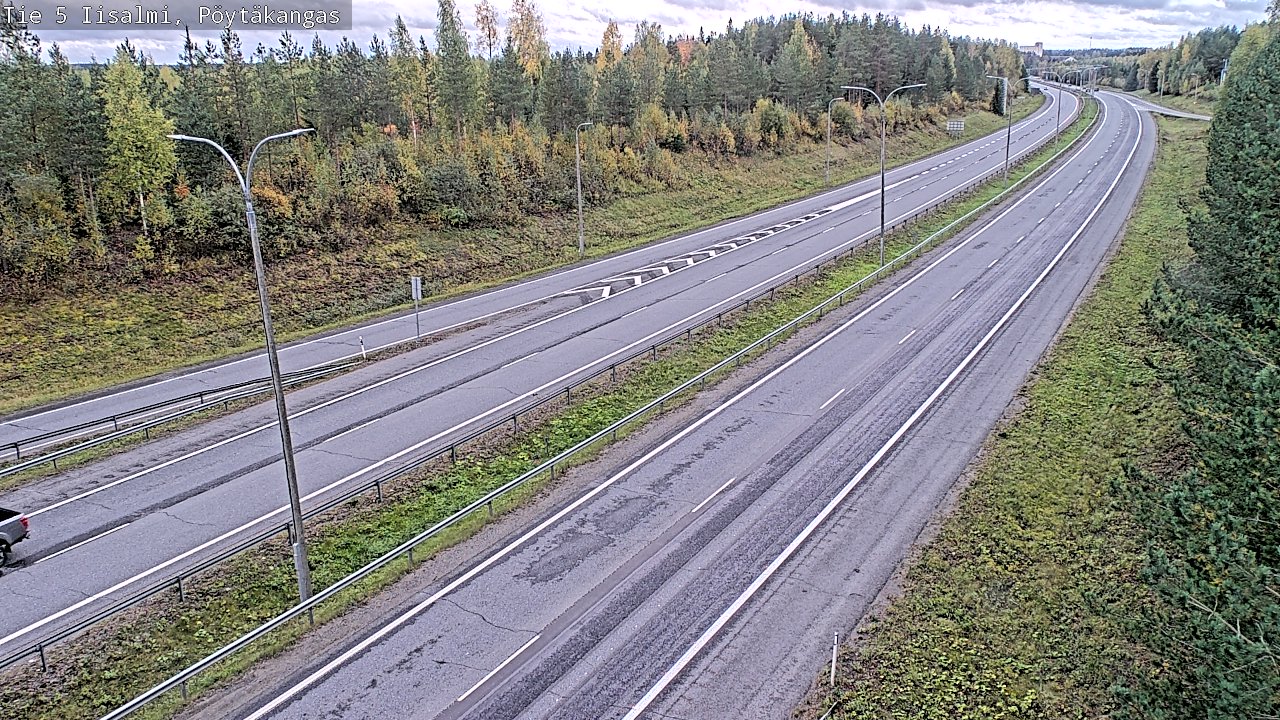 Weather Camera Image Road 5 Iisalmi, Pöytäkangas, Iisalmi, Pohjois-Savo