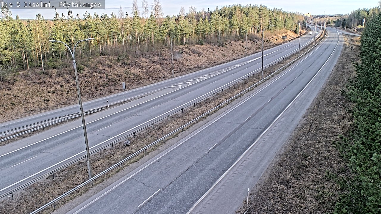 Weather Camera Image Väg 5 Idensalmi, Pöytäkangas, Iisalmi, Pohjois-Savo