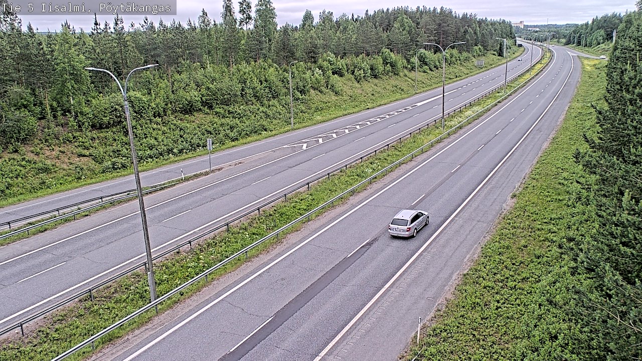 Weather Camera Image Road 5 Iisalmi, Pöytäkangas, Iisalmi, Pohjois-Savo
