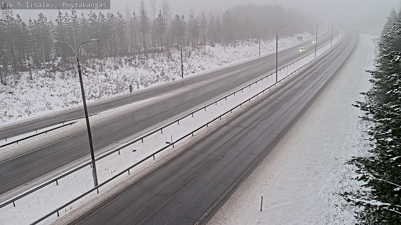Weather Camera Image Road 5 Iisalmi, Pöytäkangas, Iisalmi, Pohjois-Savo