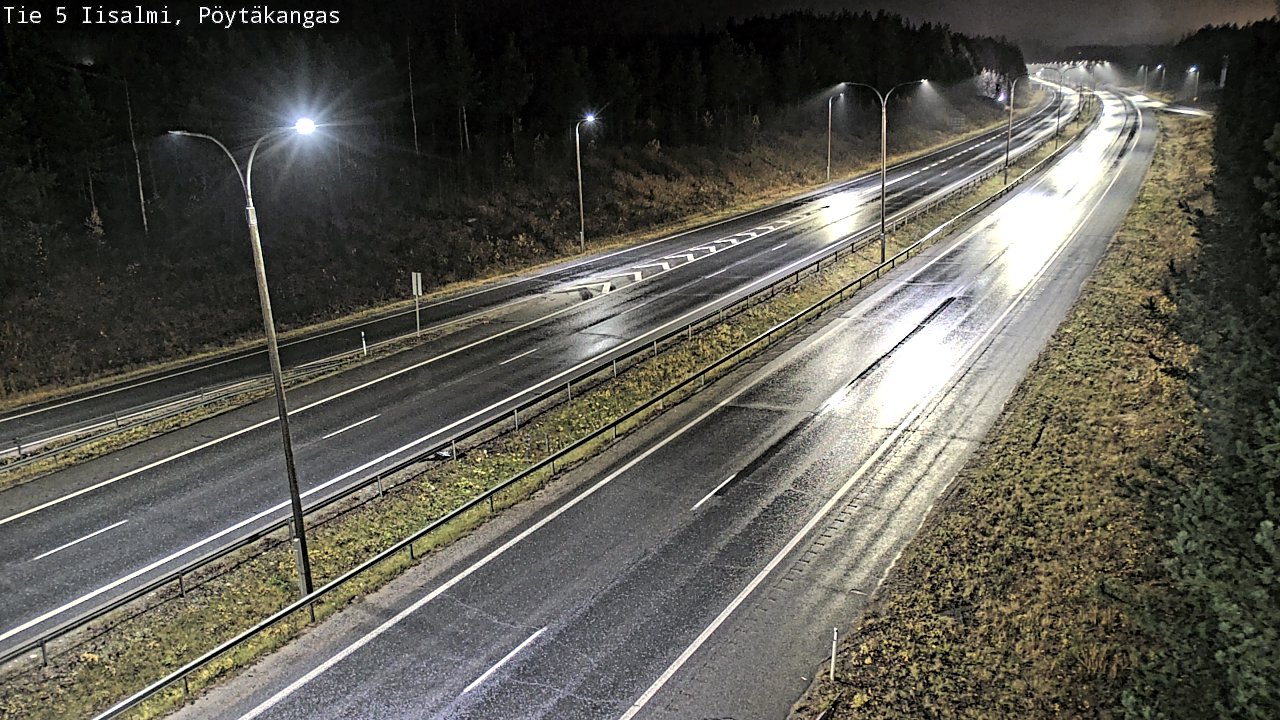 Weather Camera Image Road 5 Iisalmi, Pöytäkangas, Iisalmi, Pohjois-Savo