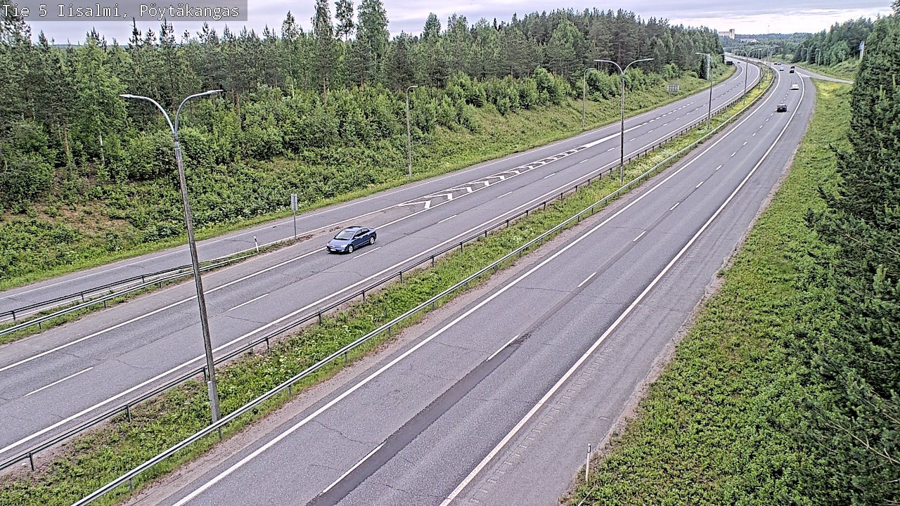 Weather Camera Image Road 5 Iisalmi, Pöytäkangas, Iisalmi, Pohjois-Savo