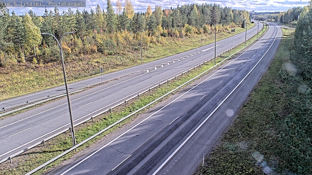 Weather Camera Image Road 5 Iisalmi, Pöytäkangas, Iisalmi, Pohjois-Savo