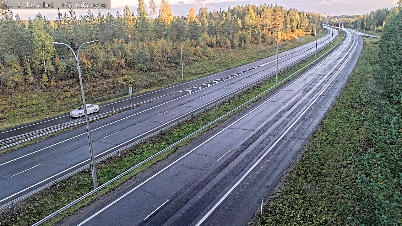 Weather Camera Image Road 5 Iisalmi, Pöytäkangas, Iisalmi, Pohjois-Savo