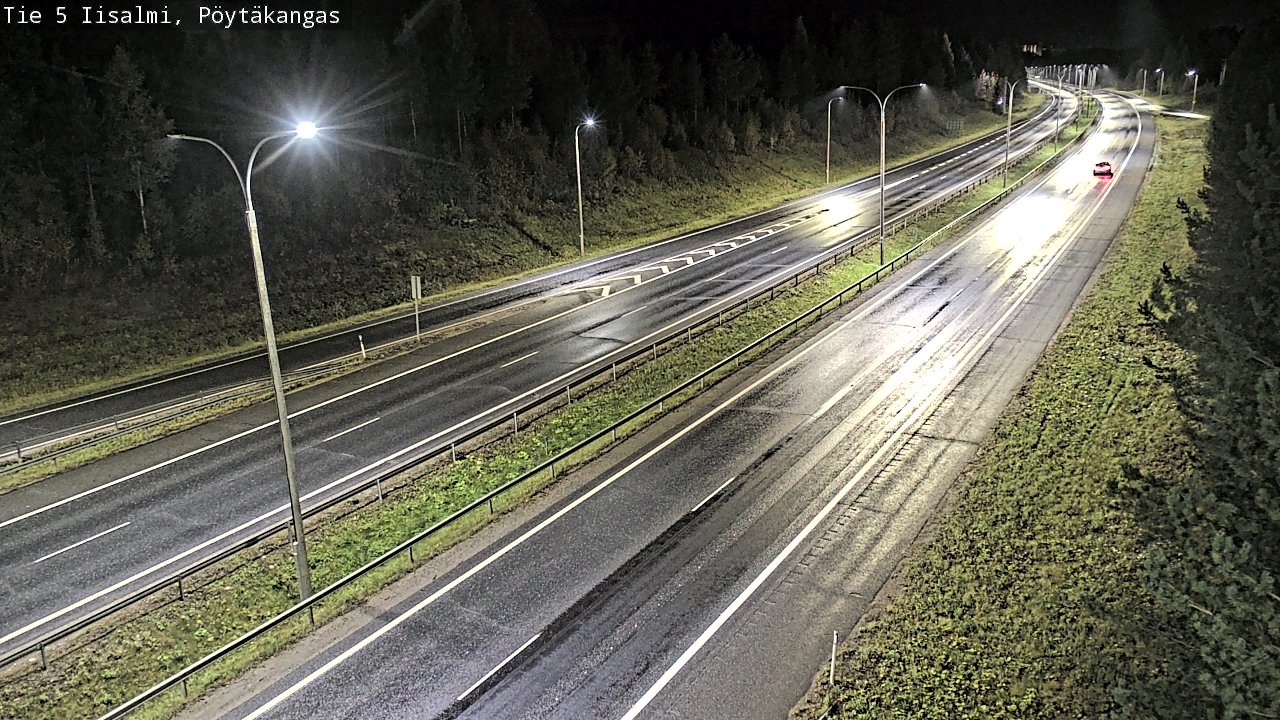 Weather Camera Image Road 5 Iisalmi, Pöytäkangas, Iisalmi, Pohjois-Savo