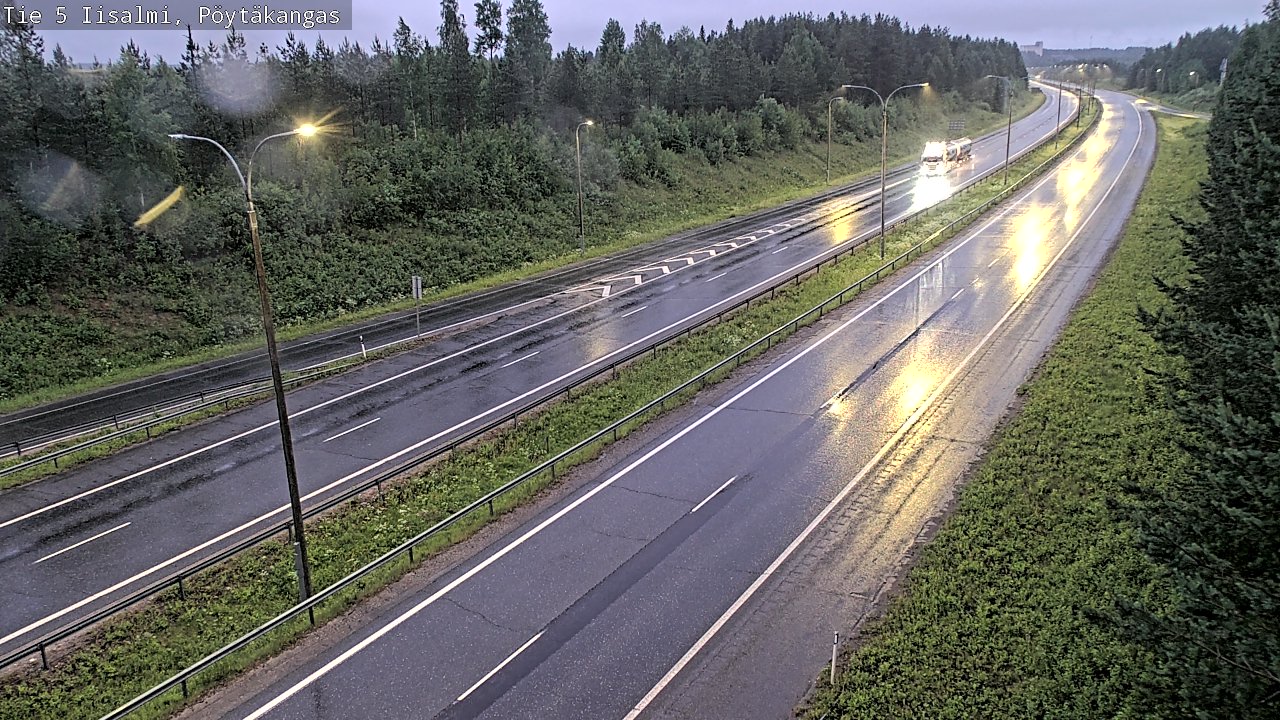 Weather Camera Image Road 5 Iisalmi, Pöytäkangas, Iisalmi, Pohjois-Savo