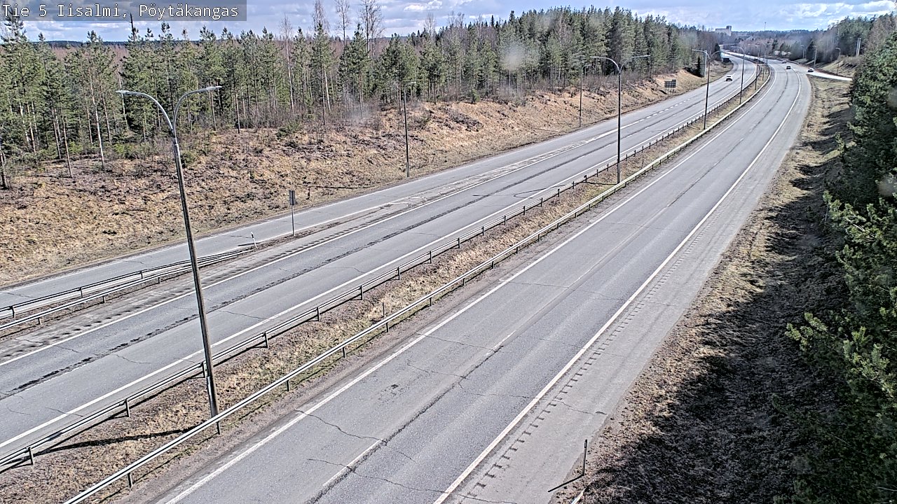 Weather Camera Image Väg 5 Idensalmi, Pöytäkangas, Iisalmi, Pohjois-Savo