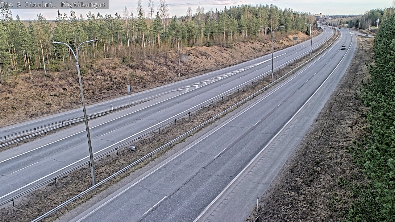 Weather Camera Image Väg 5 Idensalmi, Pöytäkangas, Iisalmi, Pohjois-Savo