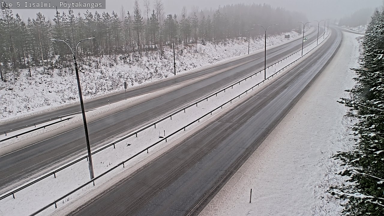 Weather Camera Image Road 5 Iisalmi, Pöytäkangas, Iisalmi, Pohjois-Savo