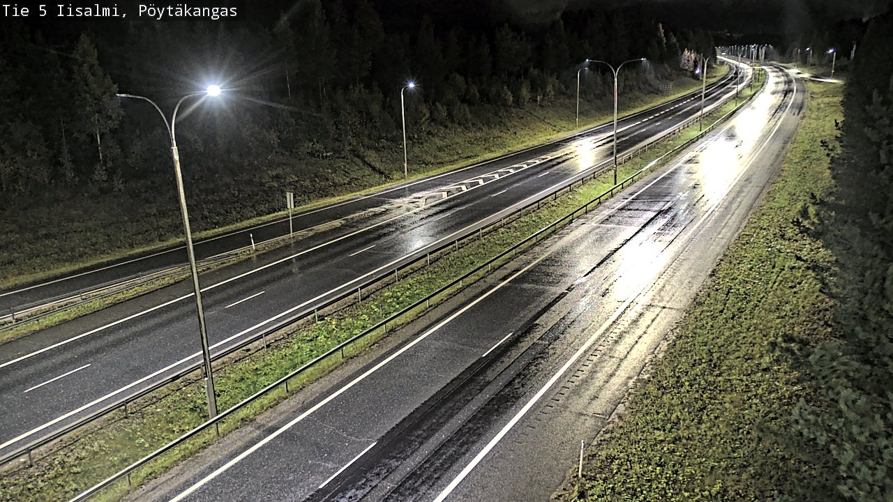 Weather Camera Image Road 5 Iisalmi, Pöytäkangas, Iisalmi, Pohjois-Savo