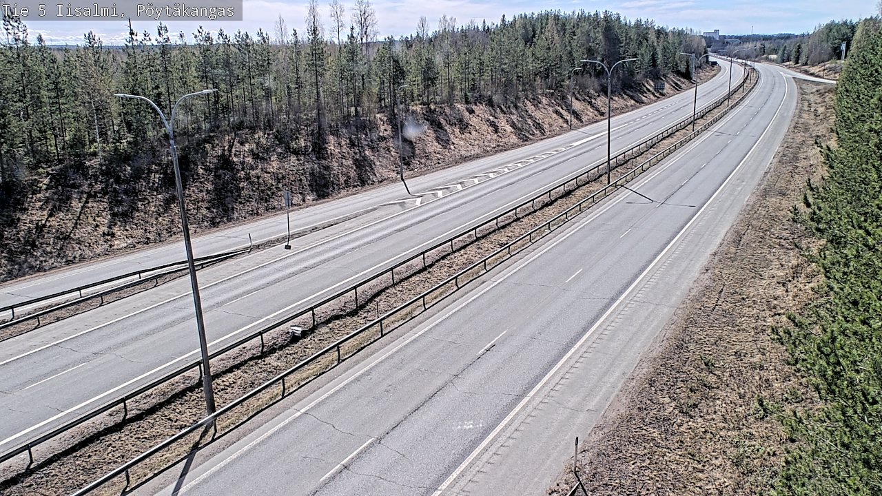 Weather Camera Image Väg 5 Idensalmi, Pöytäkangas, Iisalmi, Pohjois-Savo