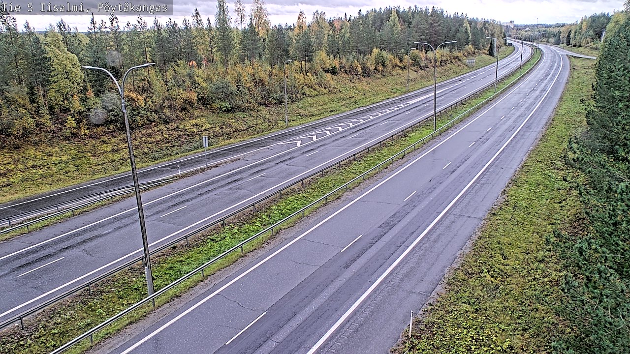 Weather Camera Image Road 5 Iisalmi, Pöytäkangas, Iisalmi, Pohjois-Savo