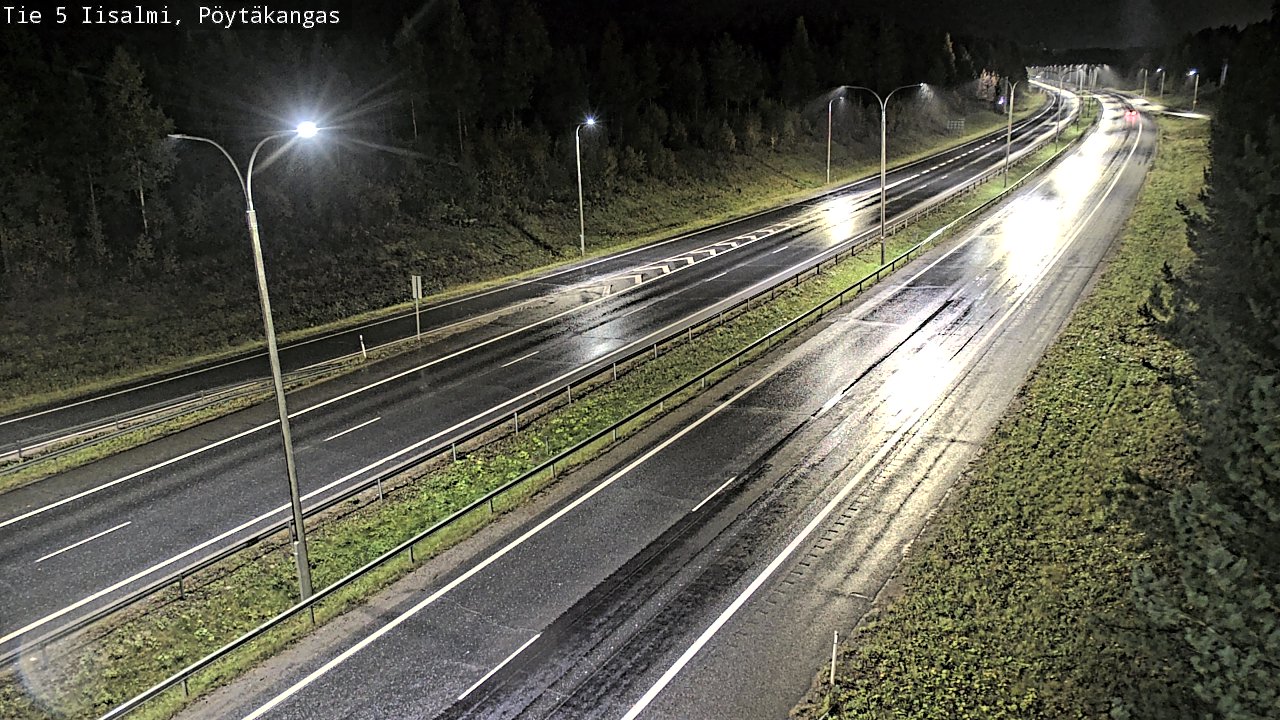 Weather Camera Image Road 5 Iisalmi, Pöytäkangas, Iisalmi, Pohjois-Savo