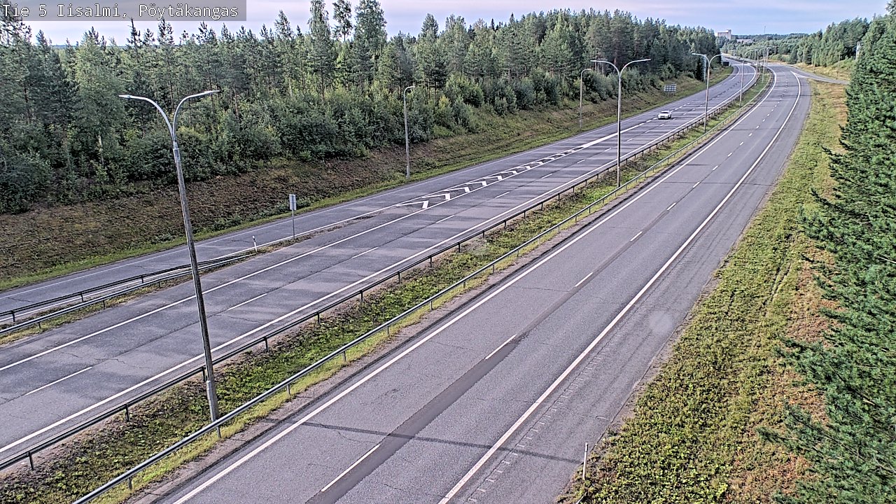 Weather Camera Image Väg 5 Idensalmi, Pöytäkangas, Iisalmi, Pohjois-Savo