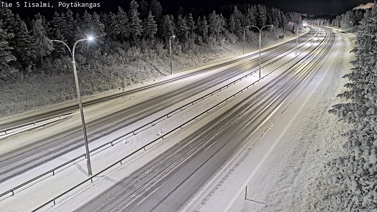 Weather Camera Image Väg 5 Idensalmi, Pöytäkangas, Iisalmi, Pohjois-Savo
