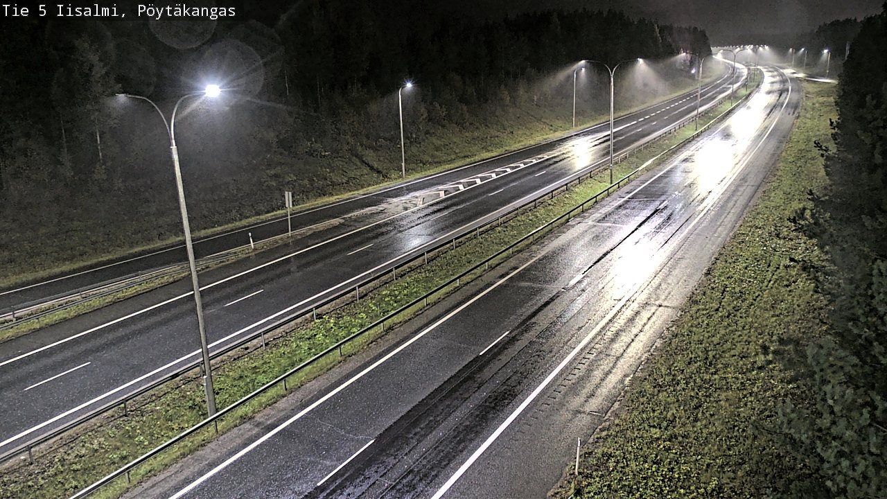 Weather Camera Image Road 5 Iisalmi, Pöytäkangas, Iisalmi, Pohjois-Savo