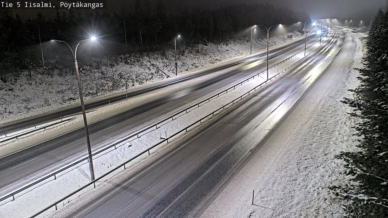 Weather Camera Image Road 5 Iisalmi, Pöytäkangas, Iisalmi, Pohjois-Savo