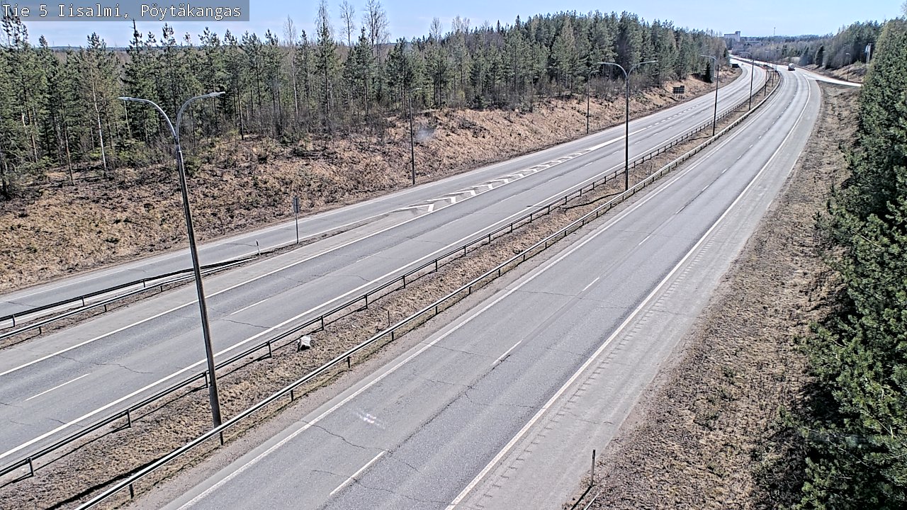Weather Camera Image Väg 5 Idensalmi, Pöytäkangas, Iisalmi, Pohjois-Savo