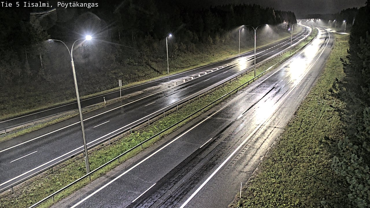 Weather Camera Image Road 5 Iisalmi, Pöytäkangas, Iisalmi, Pohjois-Savo