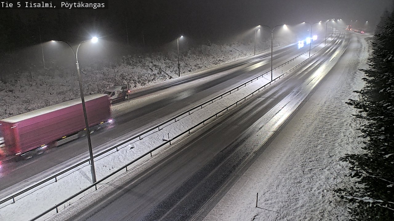 Weather Camera Image Road 5 Iisalmi, Pöytäkangas, Iisalmi, Pohjois-Savo