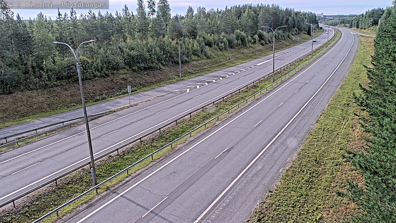 Weather Camera Image Väg 5 Idensalmi, Pöytäkangas, Iisalmi, Pohjois-Savo